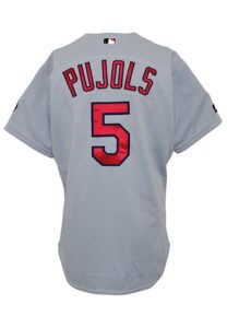 2002 Albert Pujols St. Louis Cardinals Game-Used Road Jersey