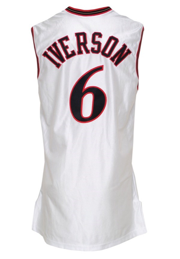 Allen iverson number 6 jersey on sale