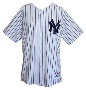 2002 Andy Pettitte New York Yankees Game-Used Home Jersey