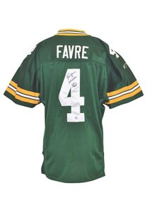 2002 Brett Favre Green Bay Packers Game-Used & Autographed Home Jersey