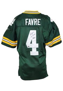 2002 Brett Favre Green Bay Packers Game-Used & Autographed Jersey