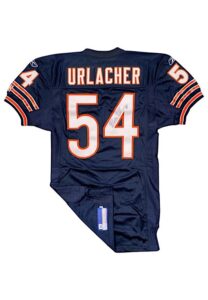 2002 Brian Urlacher Chicago Bears Game-Used & Autographed Home Jersey