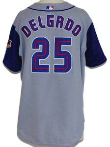 2002 Carlos Delgado Toronto Blue Jays Game-Used Road Jersey