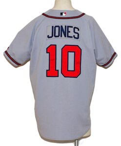 2002 Chipper Jones Atlanta Braves Game-Used Road Jersey