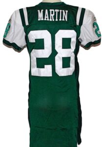 2002 Curtis Martin NY Jets Game-Used Home Jersey