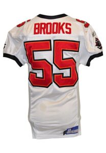 2002 Derrick Brooks Tampa Bay Buccaneers Game-Used Home Jersey