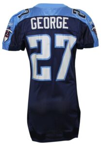 2002 Eddie George Tennessee Titans Game-Used Home Jersey