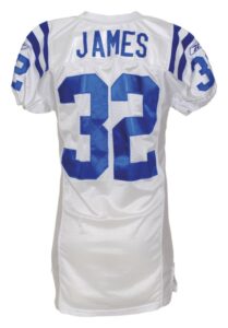 2002 Edgerrin James Indianapolis Colts Game-Used Road Jersey