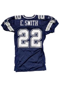 2002 Emmitt Smith Dallas Cowboys Game-Used Road Jersey