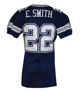 2002 Emmitt Smith Dallas Cowboys Game-Used Road Jersey