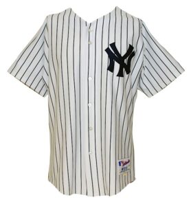 2002 Enrique Wilson New York Yankees Game-Used Home Jersey