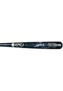 2002 Frank Thomas Chicago White Sox Game-Used & Signed Bat