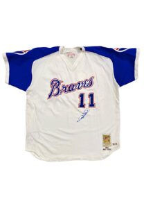 2002 Gary Sheffield Atlanta Braves Game-Used & Signed TBTC Home Jersey