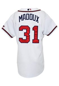 2002 Greg Maddux Atlanta Braves Game-Used Home Jersey