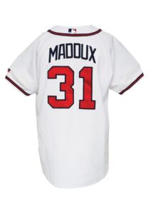 2002 Greg Maddux Atlanta Braves Game-Used Home Jersey