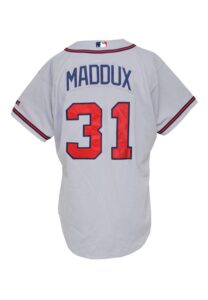 2002 Greg Maddux Atlanta Braves Game-Used Road Jersey