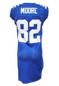 2002 Herman Moore New York Giants Game-Issued Home Jersey