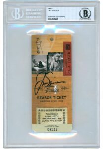 2002 Jack Nicklaus Senior PGA Tour Signed Season Ticket