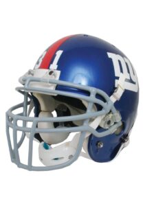 2002 Jason Sehorn New York Giants Game-Used Helmet with Autographed Game-Used Cleats & Gloves