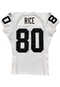 2002 Jerry Rice Oakland Raiders Preseason Game-Used Jersey