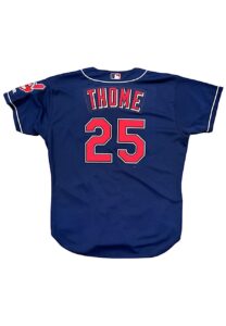 2002 Jim Thome Cleveland Indians Game-Used Alternate Jersey