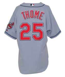 2002 Jim Thome Cleveland Indians Game-Used Road Jersey