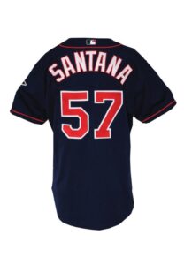 2002 Johan Santana Minnesota Twins Game-Used Alternate Jersey