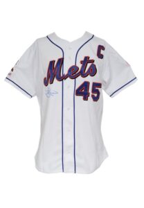 2002 John Franco NY Mets Game-Issued & Autographed Home Jersey