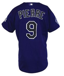 2002 Juan Pierre Colorado Rockies Game-Used & Autographed Alternate Jersey