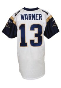 2002 Kurt Warner St. Louis Rams Game-Used Home Jersey