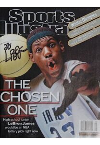 2002 LeBron James Autographed Sports Illustrated Magazine