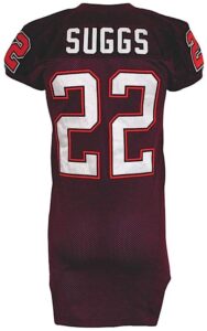 2002 Lee Suggs Virginia Tech Hokies Game-Used & Autographed San Francisco Bowl Jersey