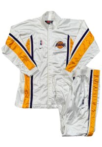 2002 Lindsey Hunter LA Lakers Player-Worn Warm-Up Suit