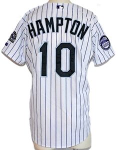 2002 Mike Hampton Colorado Rockies Game-Used Home Jersey