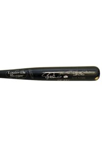 2002 Rafael Palmeiro Texas Rangers Game-Used, Autographed & Inscribed “HR 451” Bat