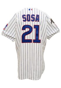 2002 Sammy Sosa Chicago Cubs Game-Used MLB All-Star Jersey