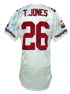 2002 Thomas Jones Arizona Cardinals Game-Used Road Jersey