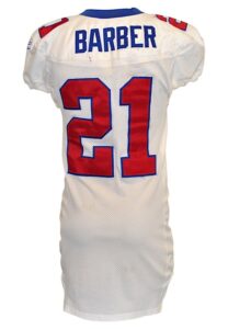 2002 Tiki Barber New York Giants Game-Used Road Jersey