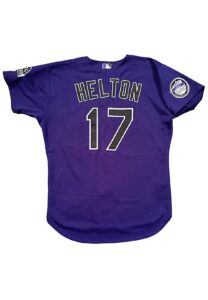 2002 Todd Helton Colorado Rockies Game-Used Jersey