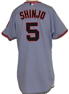 2002 Tsuyoshi Shinjo San Francisco Giants Game-Used Road Jersey