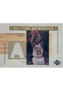 2002 Upper Deck Generations Michael Jordan Chicago Bulls “All-Time Authentics” Card