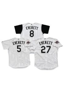 2003-04 Carl Everett Chicago White Sox Game-Used & Signed Home Jerseys