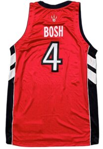 2003-04 Chris Bosh Rookie Toronto Raptors Game-Used Road Jersey