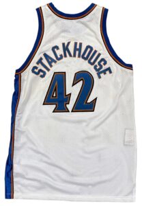 2003-04 Jerry Stackhouse Washington Wizards Game-Used & Autographed Jersey