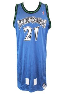 2003-04 Kevin Garnett Minnesota Timberwolves Game-Used Road Jersey