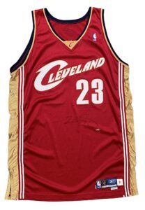 2003-04 LeBron James Cleveland Cavaliers Rookie Game-Used & Signed Road Jersey