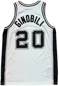 2003-04 Manu Ginobili San Antonio Spurs Game-Used & Autographed Jersey