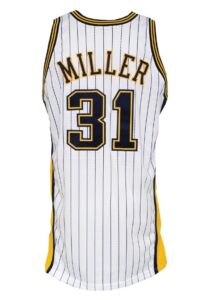 2003-04 Reggie Miller Indiana Pacers Game-Used Home Jersey 