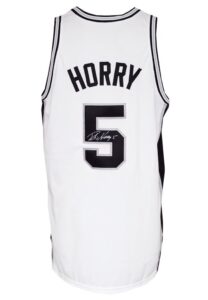 2003-04 Robert Horry San Antonio Spurs Game-Used & Autographed Home Jersey