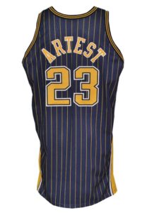 2003-04 Ron Artest Indiana Pacers Game-Used Road Jersey 